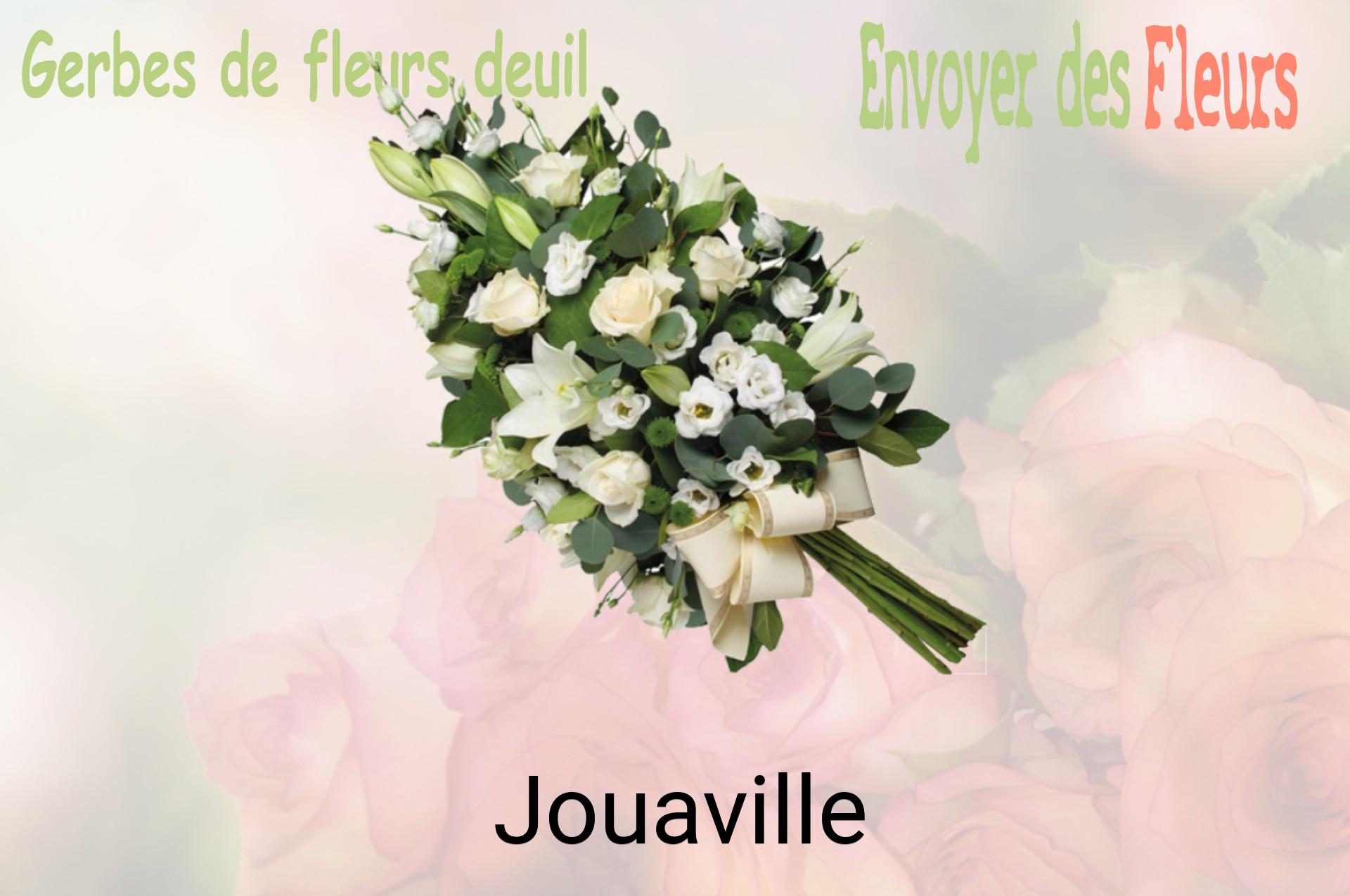 Gerbe de fleurs de deuil livrée à Jouaville